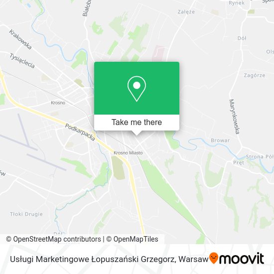 Usługi Marketingowe Łopuszański Grzegorz map