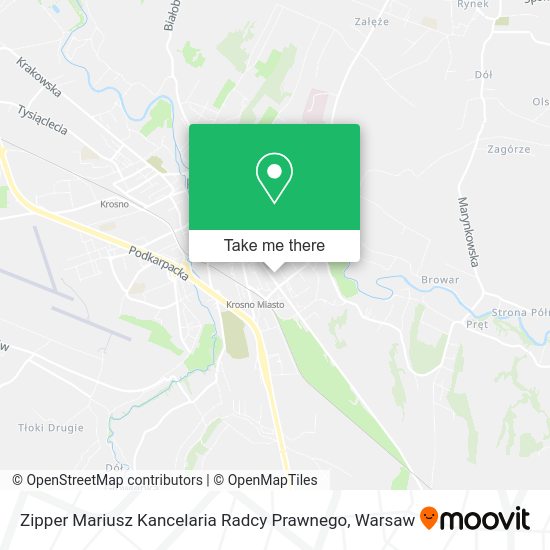 Zipper Mariusz Kancelaria Radcy Prawnego map