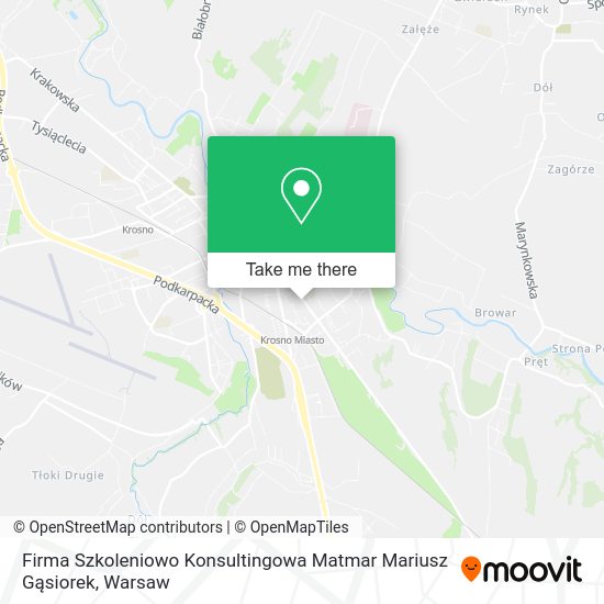 Firma Szkoleniowo Konsultingowa Matmar Mariusz Gąsiorek map