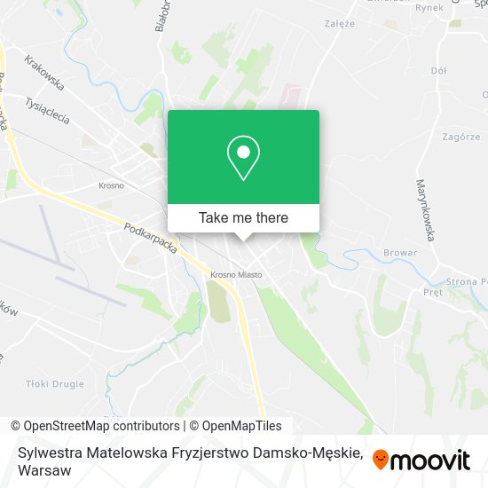 Карта Sylwestra Matelowska Fryzjerstwo Damsko-Męskie