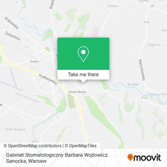 Gabinet Stomatologiczny Barbara Wojtowicz Sanocka map