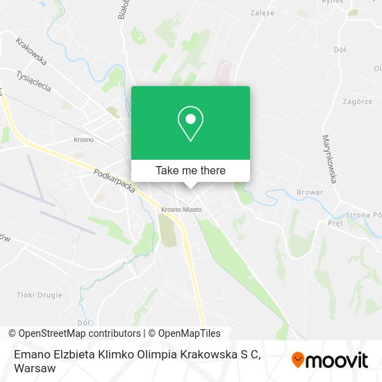 Emano Elzbieta Klimko Olimpia Krakowska S C map