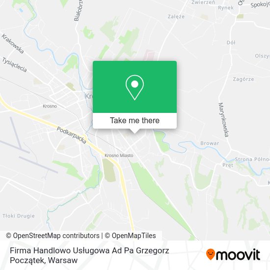 Firma Handlowo Usługowa Ad Pa Grzegorz Początek map