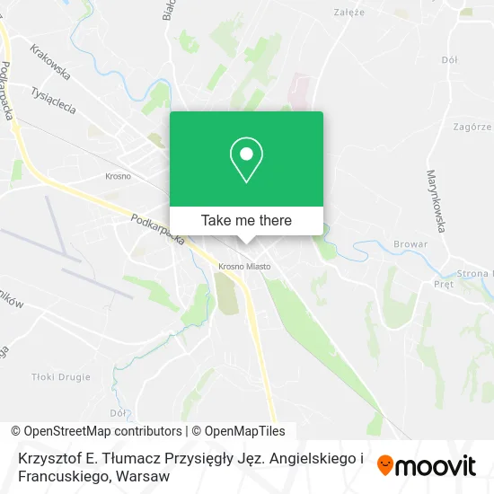 Карта Krzysztof E. Tłumacz Przysięgły Jęz. Angielskiego i Francuskiego