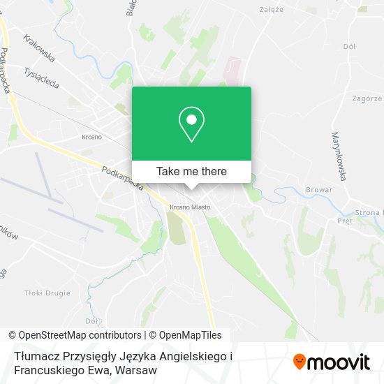 Tłumacz Przysięgły Języka Angielskiego i Francuskiego Ewa map