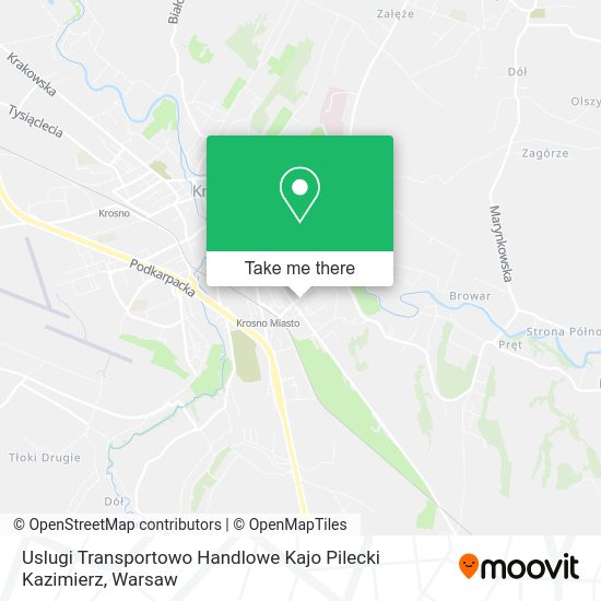 Uslugi Transportowo Handlowe Kajo Pilecki Kazimierz map