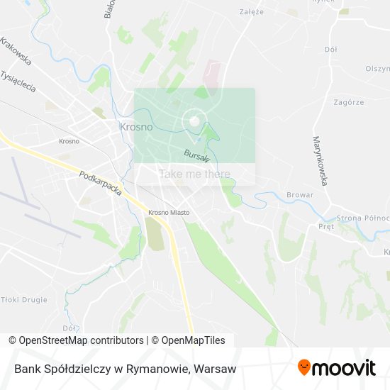 Bank Spółdzielczy w Rymanowie map