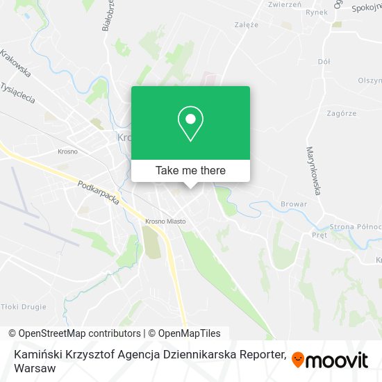 Kamiński Krzysztof Agencja Dziennikarska Reporter map