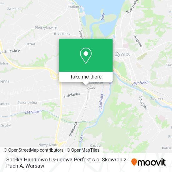 Spółka Handlowo Usługowa Perfekt s.c. Skowron z Pach A map