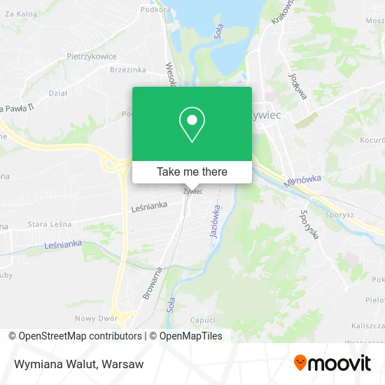 Карта Wymiana Walut