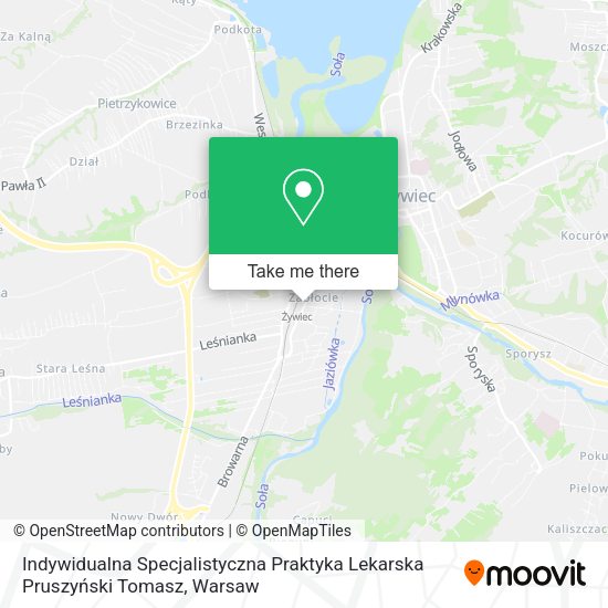 Indywidualna Specjalistyczna Praktyka Lekarska Pruszyński Tomasz map