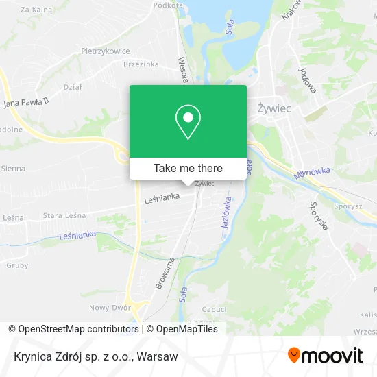 Карта Krynica Zdrój sp. z o.o.
