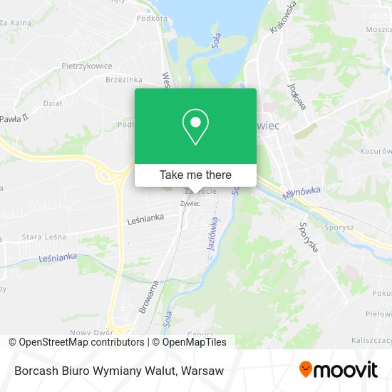 Borcash Biuro Wymiany Walut map