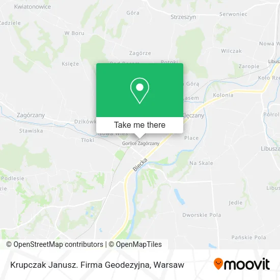 Карта Krupczak Janusz. Firma Geodezyjna