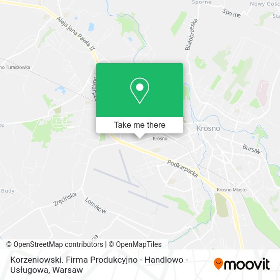 Korzeniowski. Firma Produkcyjno - Handlowo - Usługowa map