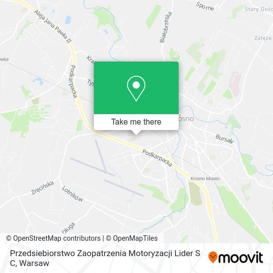 Карта Przedsiebiorstwo Zaopatrzenia Motoryzacji Lider S C