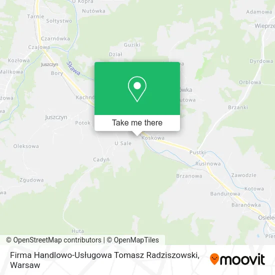 Карта Firma Handlowo-Usługowa Tomasz Radziszowski