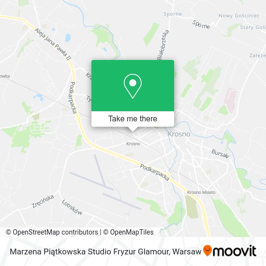 Marzena Piątkowska Studio Fryzur Glamour map