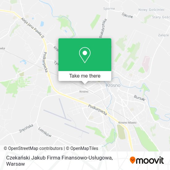 Czekański Jakub Firma Finansowo-Usługowa map