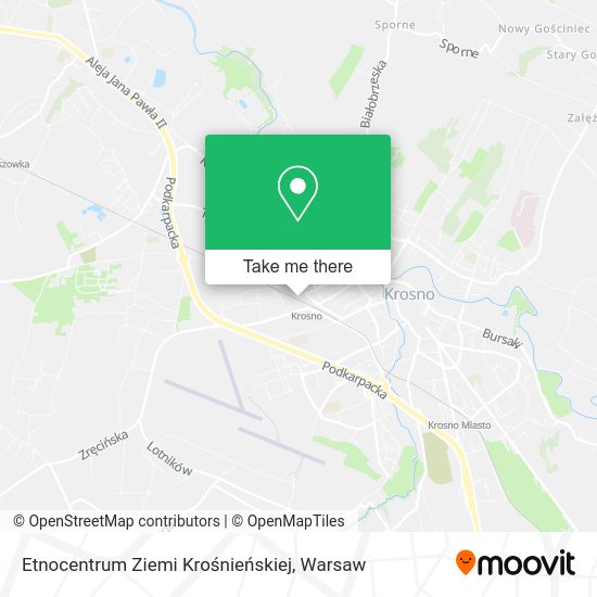 Etnocentrum Ziemi Krośnieńskiej map