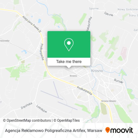 Agencja Reklamowo Poligreaficzna Artifex map