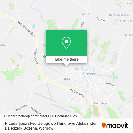 Przedsiębiorstwo Usługowo Handlowe Aleksander Dziedziak Bozena map