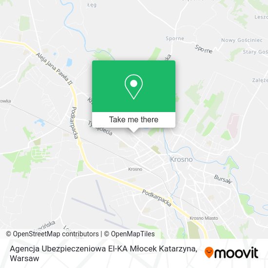 Agencja Ubezpieczeniowa El-KA Młocek Katarzyna map