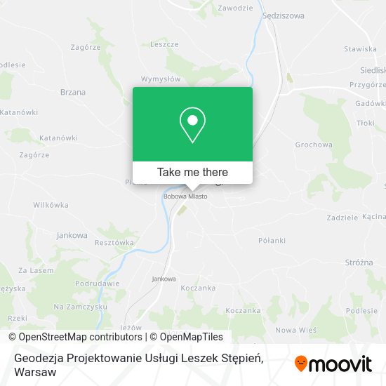 Geodezja Projektowanie Usługi Leszek Stępień map