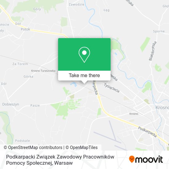 Podkarpacki Związek Zawodowy Pracowników Pomocy Społecznej map