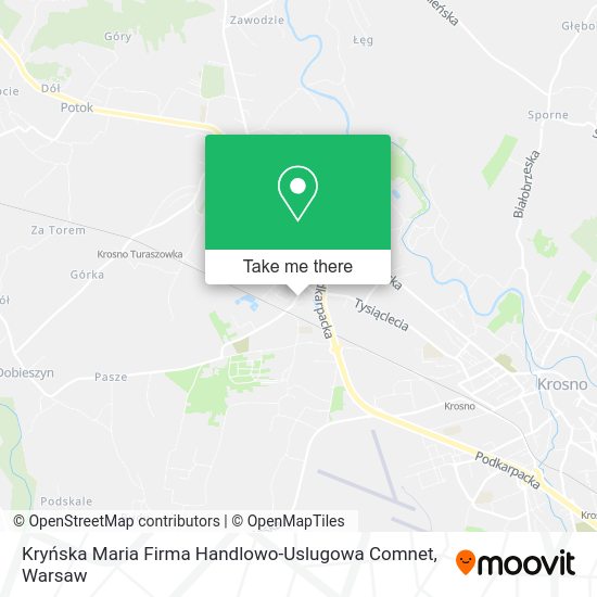 Kryńska Maria Firma Handlowo-Uslugowa Comnet map