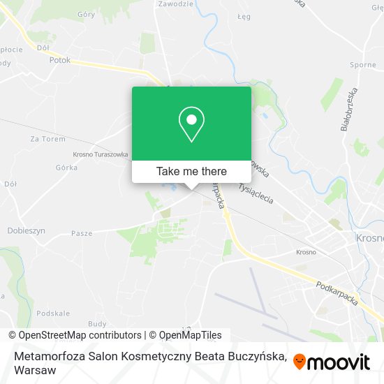 Metamorfoza Salon Kosmetyczny Beata Buczyńska map