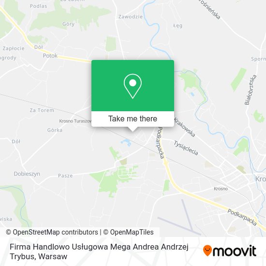 Firma Handlowo Usługowa Mega Andrea Andrzej Trybus map