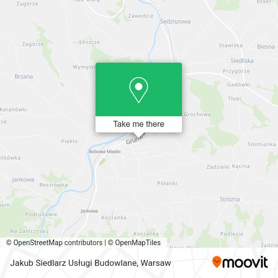 Jakub Siedlarz Usługi Budowlane map