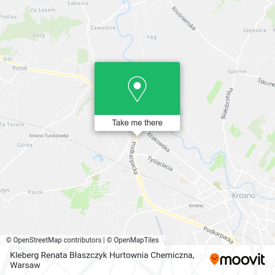 Kleberg Renata Błaszczyk Hurtownia Chemiczna map