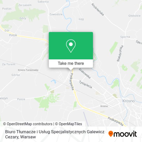 Biuro Tłumacze i Usług Specjalistycznych Galewicz Cezary map