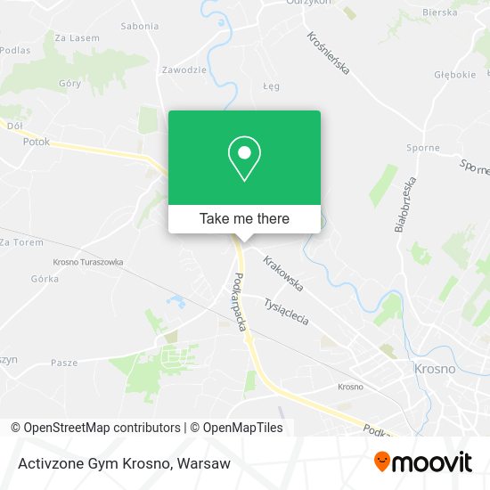 Activzone Gym Krosno map