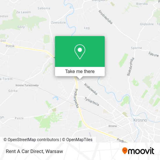 Rent A Car Direct map