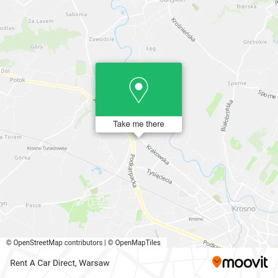 Rent A Car Direct map