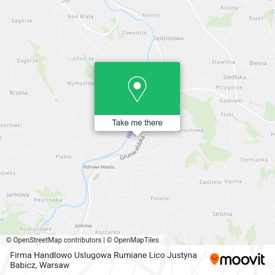 Firma Handlowo Uslugowa Rumiane Lico Justyna Babicz map