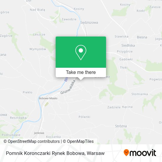 Pomnik Koronczarki Rynek Bobowa map