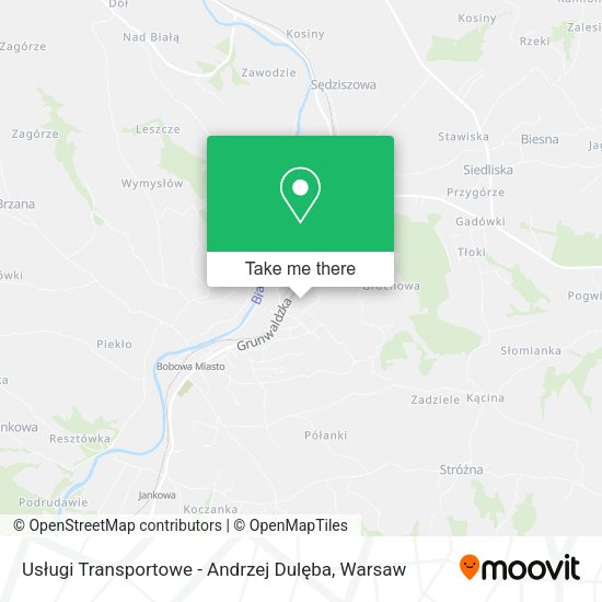 Usługi Transportowe - Andrzej Dulęba map