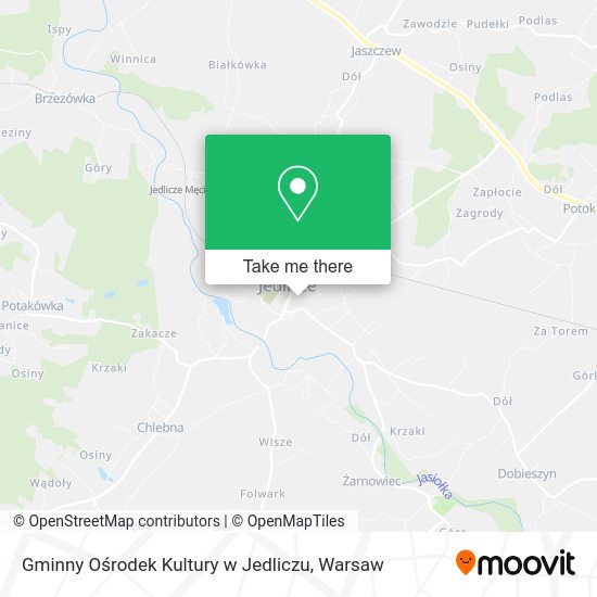 Gminny Ośrodek Kultury w Jedliczu map