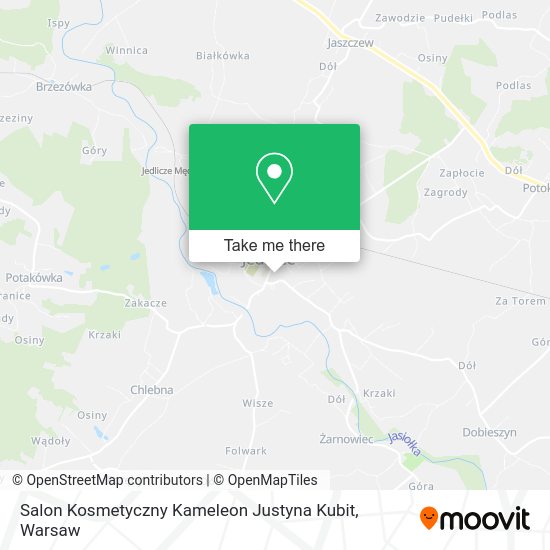 Карта Salon Kosmetyczny Kameleon Justyna Kubit