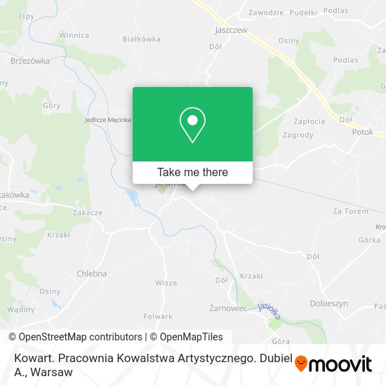 Kowart. Pracownia Kowalstwa Artystycznego. Dubiel A. map