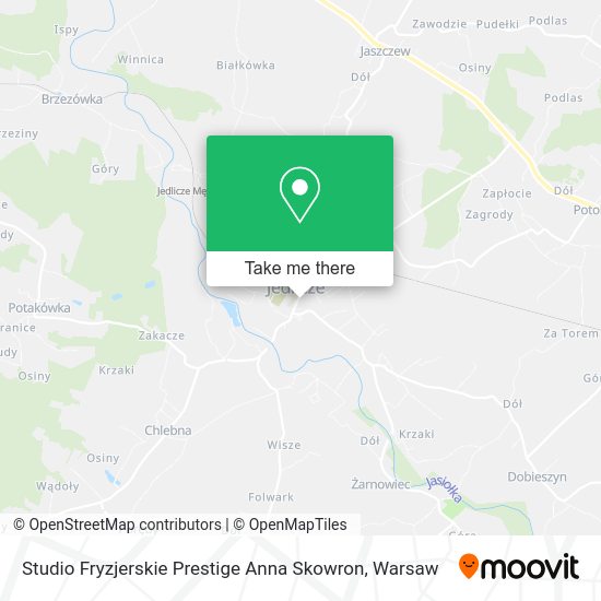 Studio Fryzjerskie Prestige Anna Skowron map