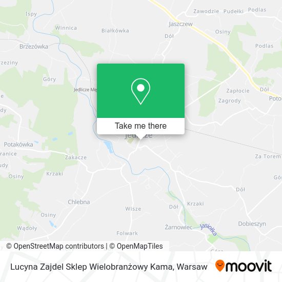 Карта Lucyna Zajdel Sklep Wielobranżowy Kama