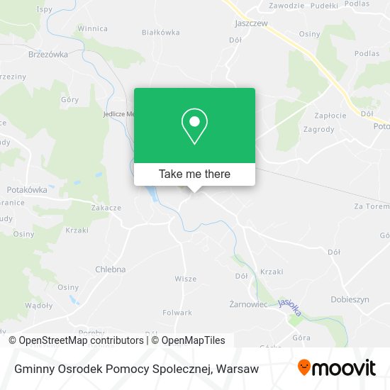 Gminny Osrodek Pomocy Spolecznej map