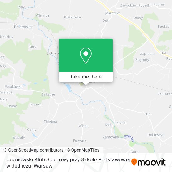 Uczniowski Klub Sportowy przy Szkole Podstawowej w Jedliczu map