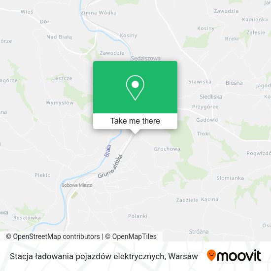 Stacja ładowania pojazdów elektrycznych map