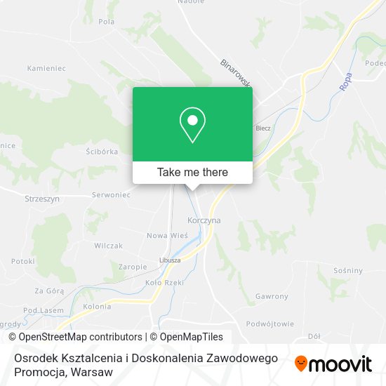 Osrodek Ksztalcenia i Doskonalenia Zawodowego Promocja map